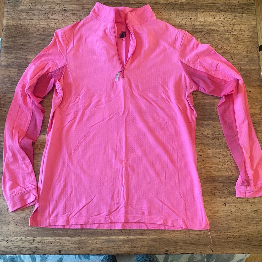 EIS 1/4 zip HOT PINK long sleeve